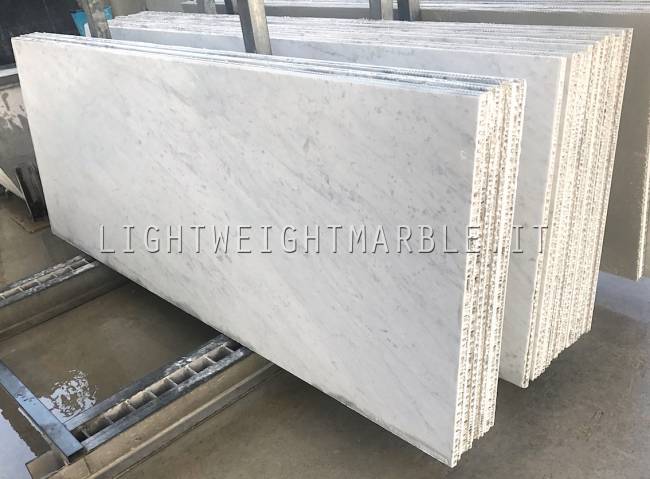 BIANCO CARRARA - Lighweight marble - Producied by FFPANELS®